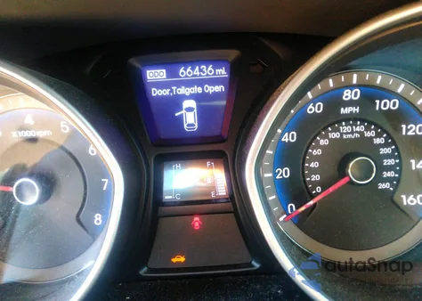 2013 Hyundai Elantra Gt Base W/Blue из США, поврежденный, VIN KMHD35LE5DU034328